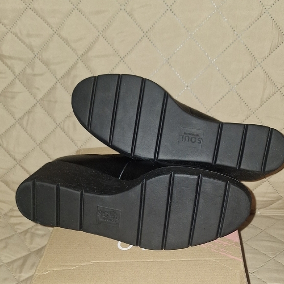 SOUL Naturalizer Black Wedge Mary Janes - Picture 4 of 6